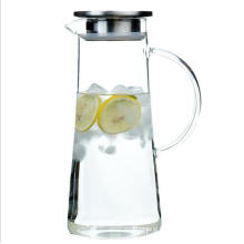 High Borosilicate Glass Cold Juice Kettle with Ss Materials Cap